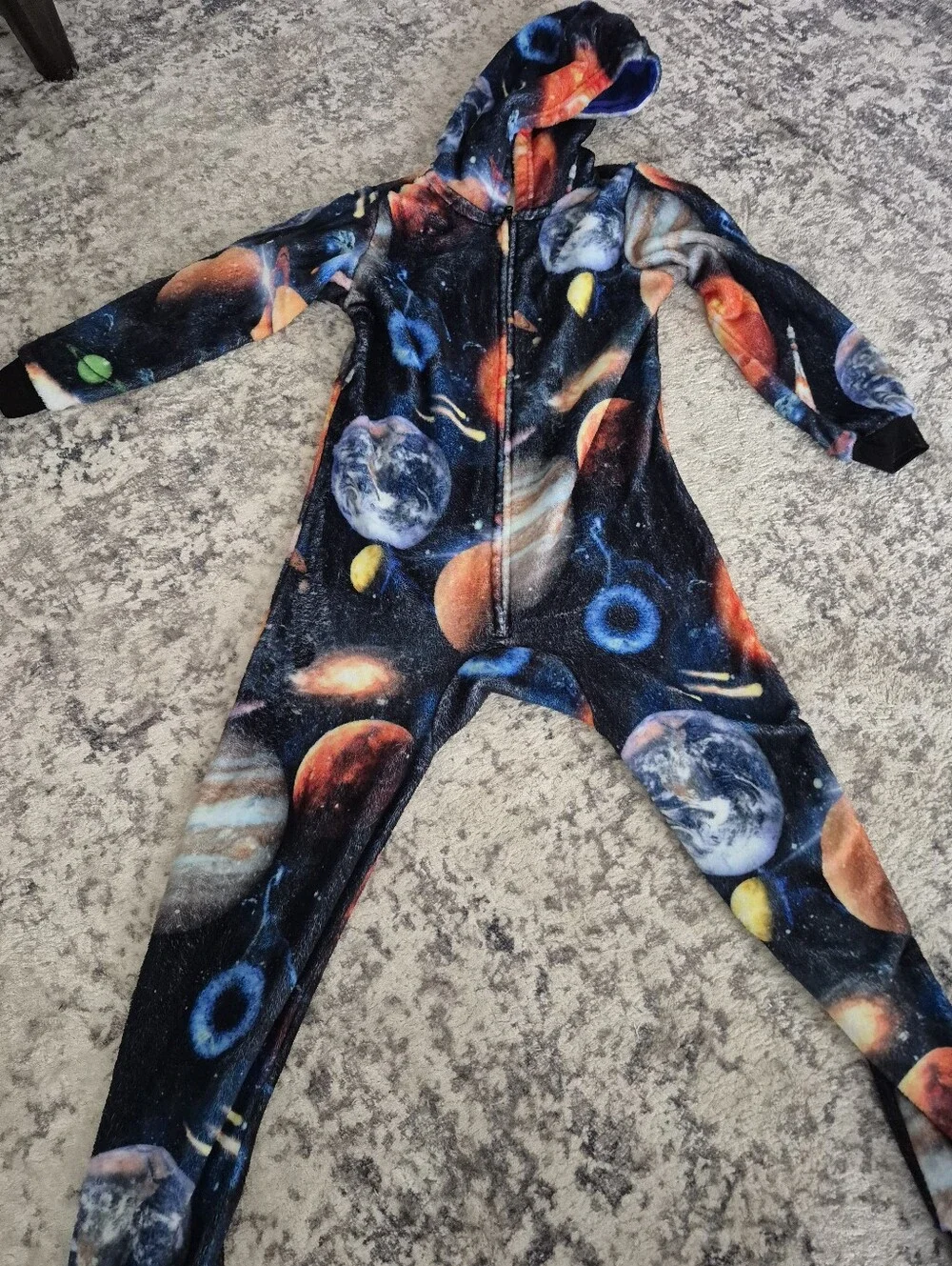 Children's place space solar system onesie size 7/8